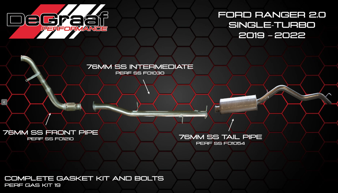 DeGraaf Performance Pipe (Small Box) | Ford Ranger 2.0 SIT (2019 - 2022)