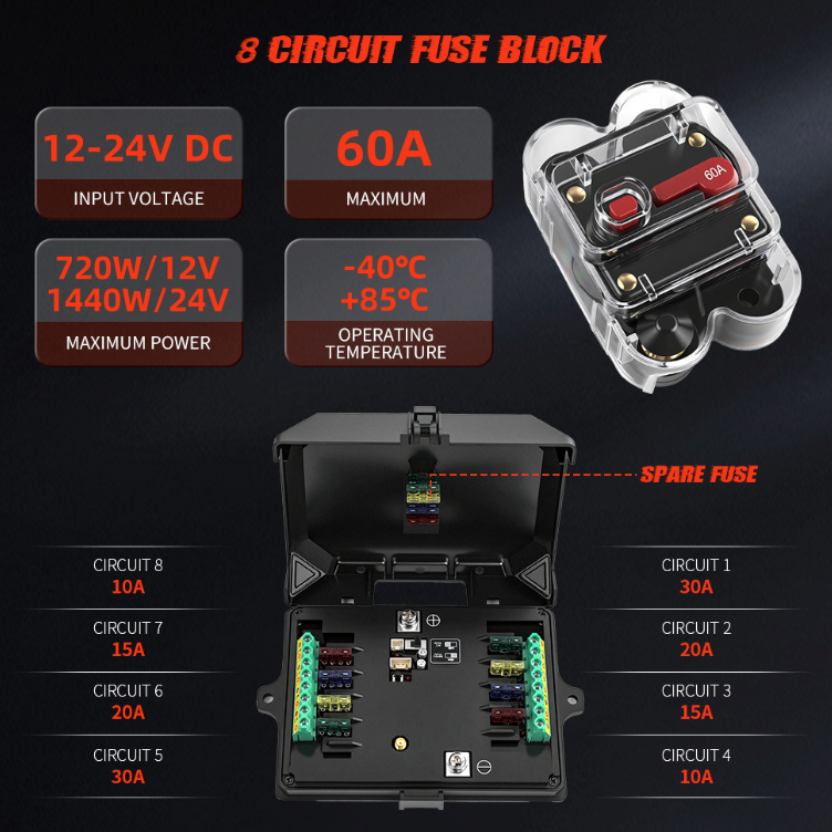 Universal 6-Gang RGB Multi-Color LED Switch Panel Kit | App & Wireless Remote Control