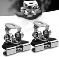Universal 4x4 Bonnet Ditch Light Brackets | Hood Hinge Mounts (Pair)