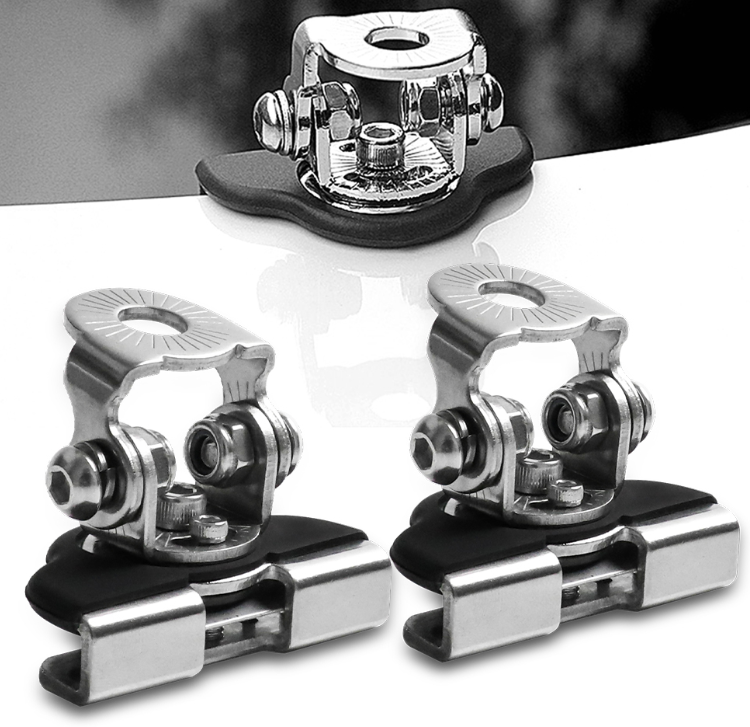Universal 4x4 Bonnet Ditch Light Brackets | Hood Hinge Mounts (Pair)