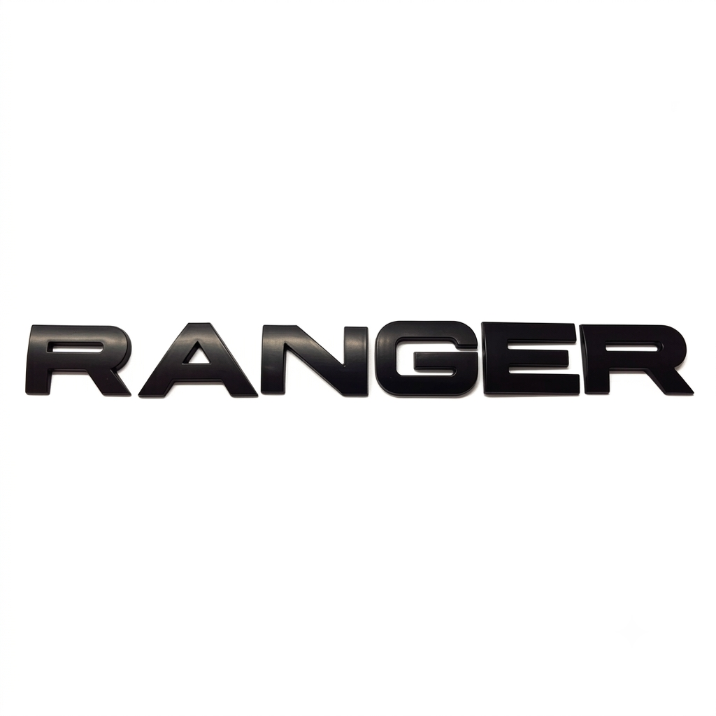 Curved Bonnet Lettering Trim for Next-Gen Ford Ranger (3D Printed) (2022-2026)
