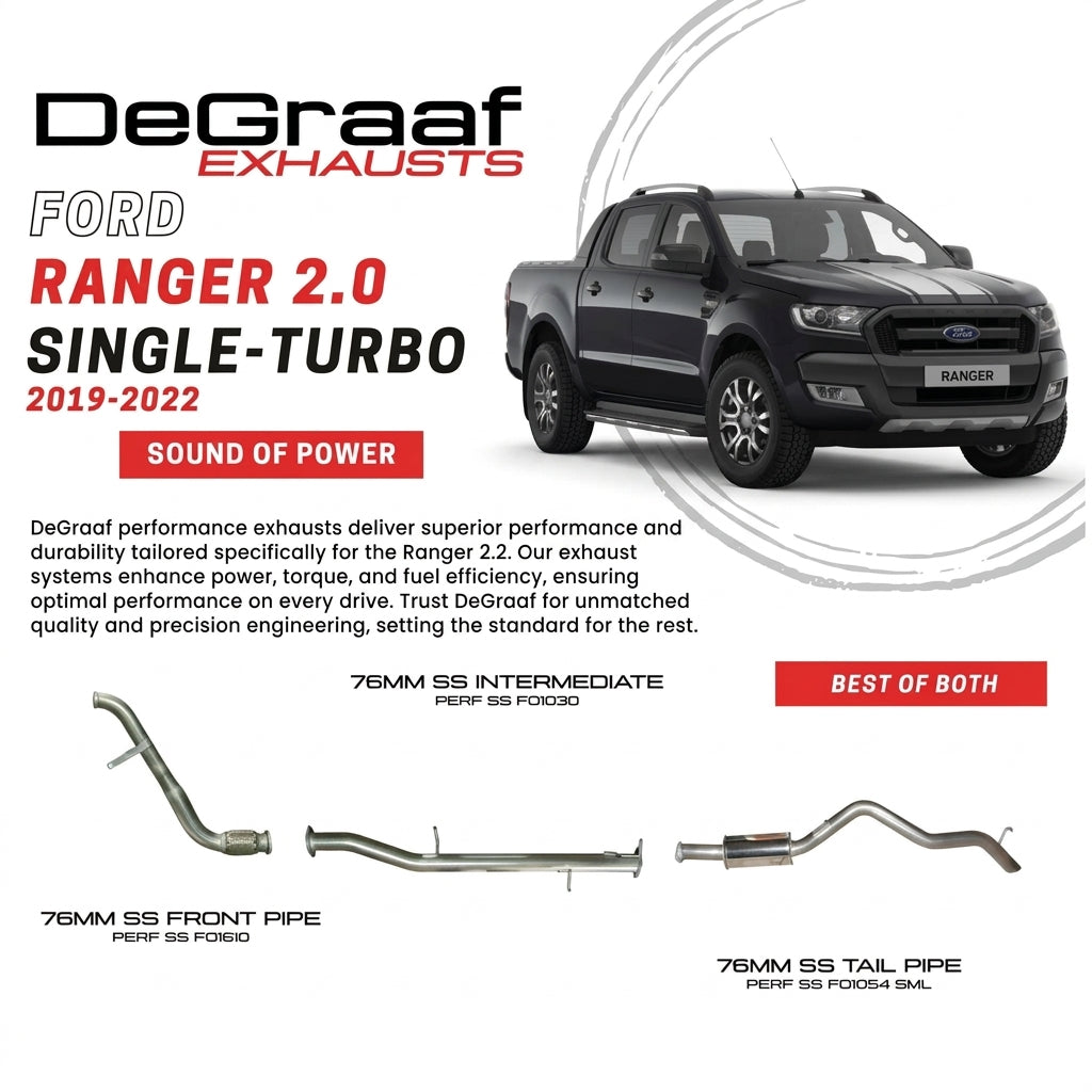 DeGraaf Performance Pipe (Small Box) | Ford Ranger 2.0 SIT (2019 - 2022)