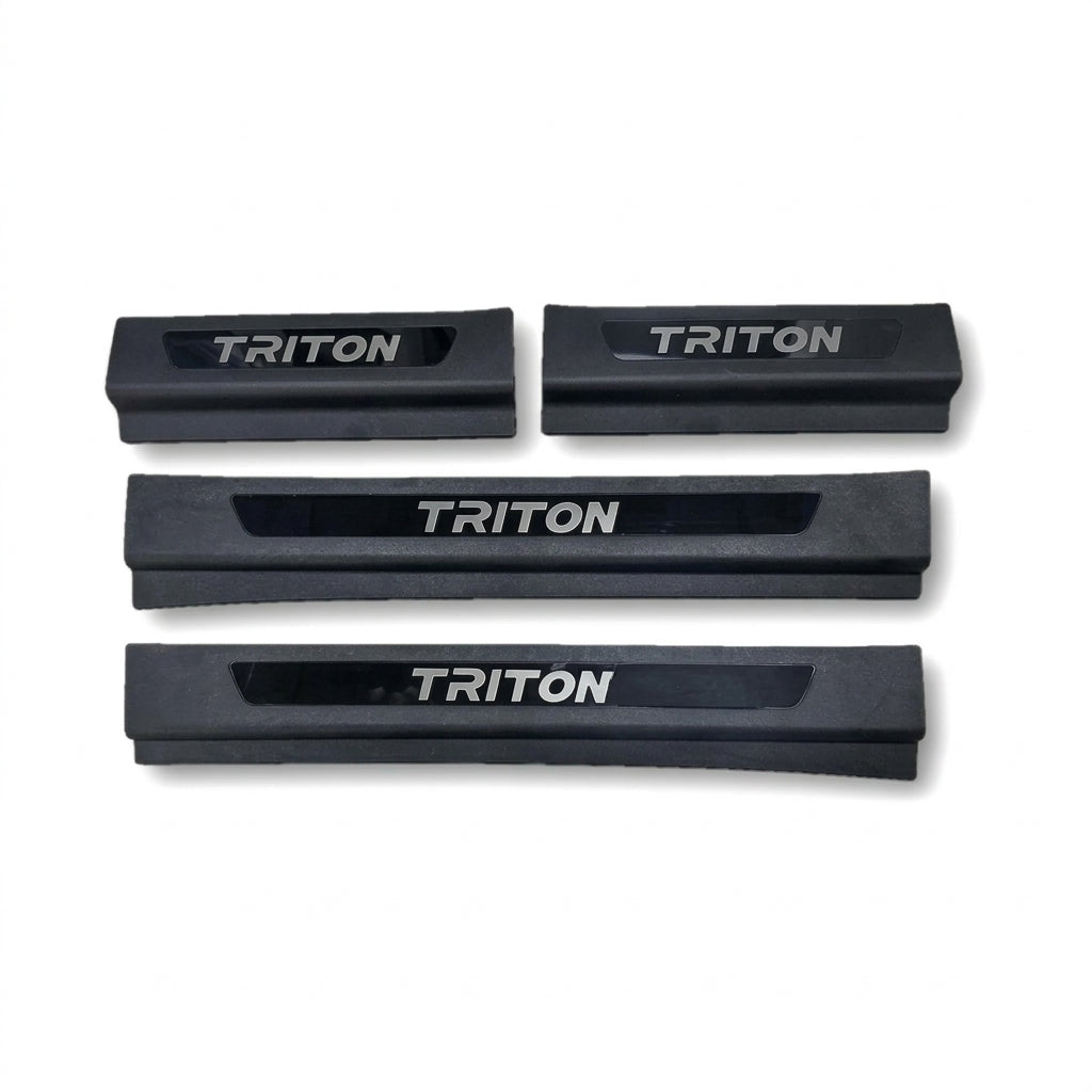 Door Sill Scuff Plates for Mitsubishi L200 Triton Double Cab (2024+) | 4-Piece Set