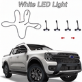 Ford Ranger Next-Gen Wildtrak Style Front Grille with LED Marker Lights (Amber or White)