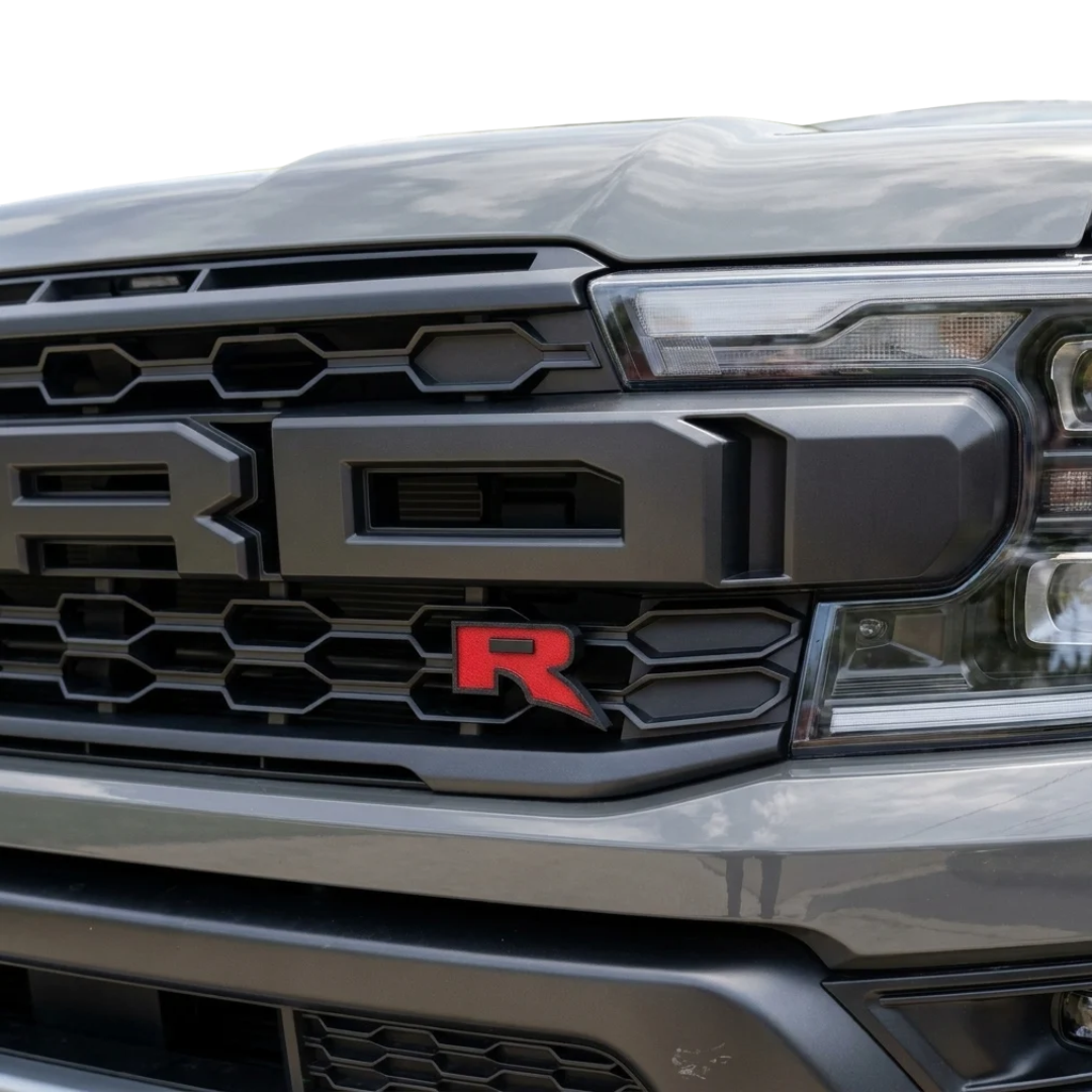 Raptor R Grill Badge Clip On - 3D Printed Letter | Ford Ranger Next Gen