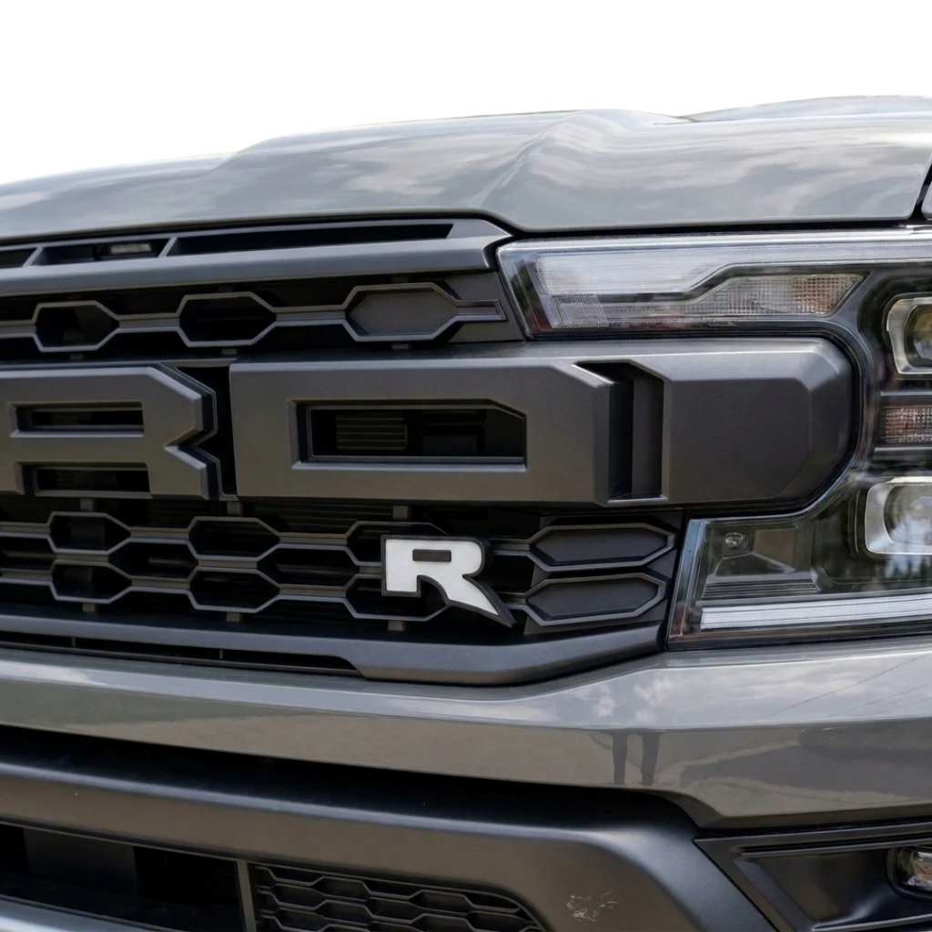 Raptor R Grill Badge Clip On - 3D Printed Letter | Ford Ranger Next Gen