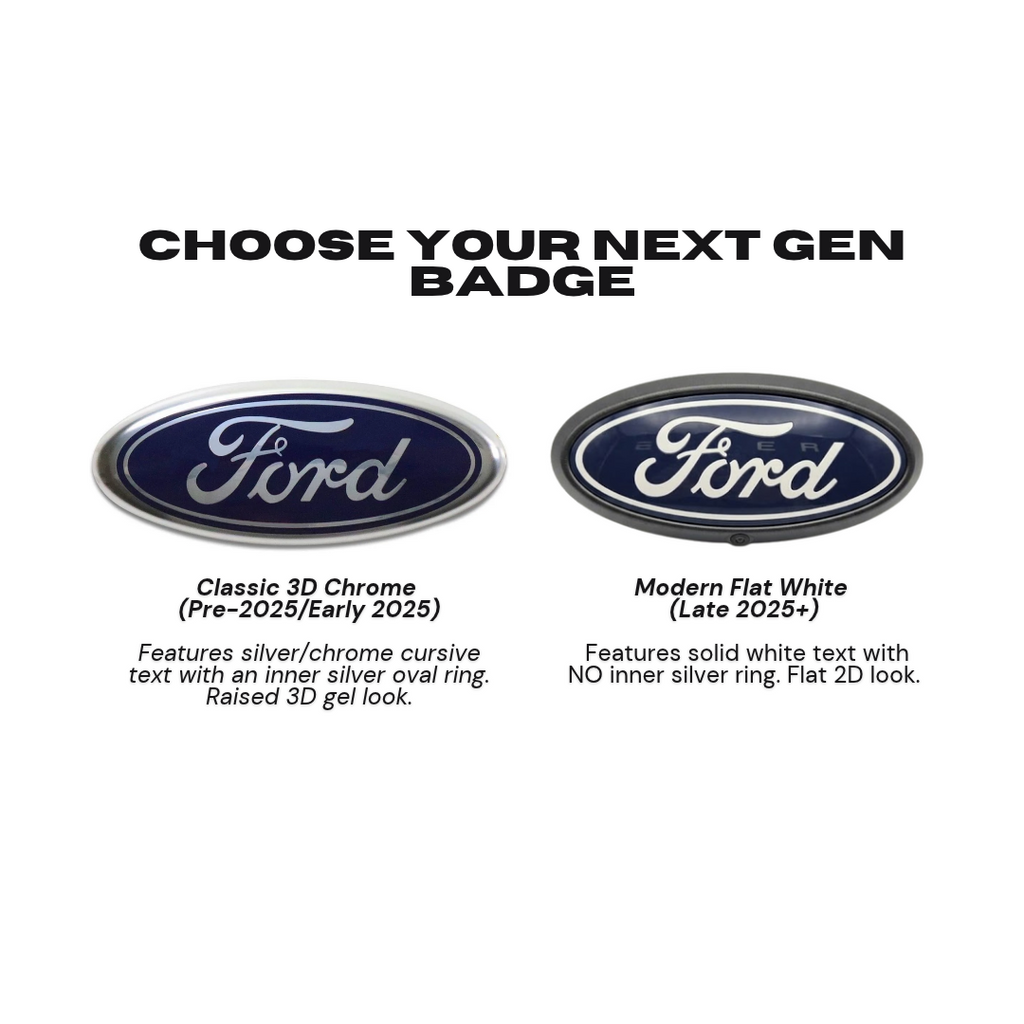 3D Badge Sticker Overlays - Ford Ranger Next Gen (2022-2026) Raised Decal