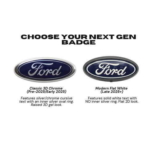3D Badge Sticker Overlays - Ford Ranger Next Gen (2022-2026) Raised Decal