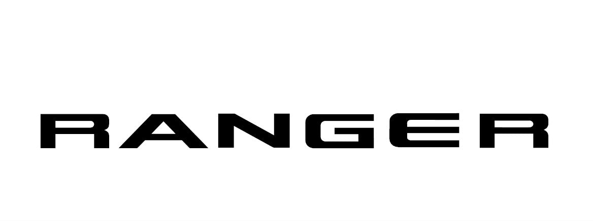 Next Gen Ford Ranger 3D sticker for Tailgate Letter Inserts (2022-2026).