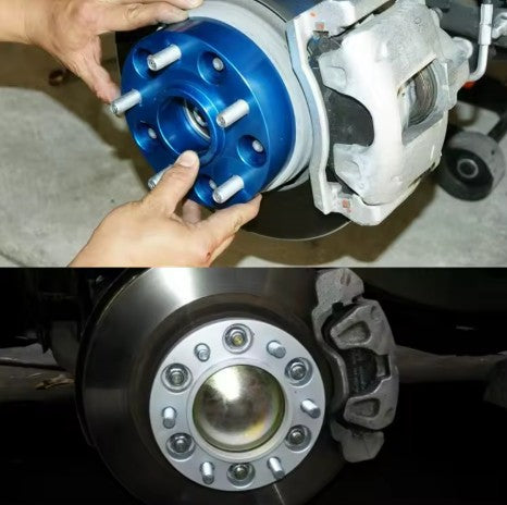 Ford Ranger 35mm Hub Centric Wheel Spacers - (2012-Current) - Black T6061 Forged Alloy