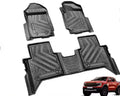 Ford Ranger 3D TPE Floor Mat Set - Next Gen (2022-2026) Double Cab - Waterproof Black
