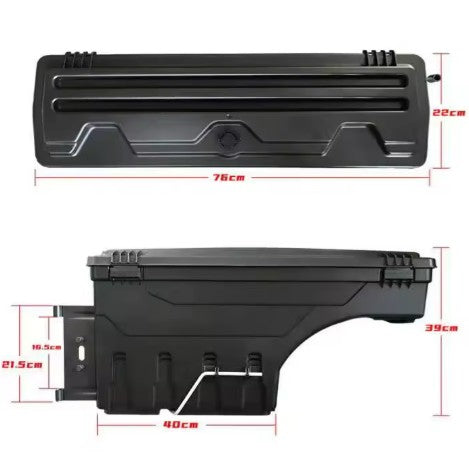 Ford Ranger Rear Tub Swing-Out Tool Box - Next Gen (2022-2026) - Secure Storage