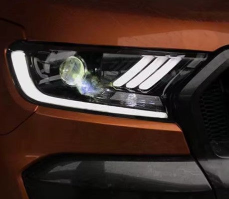 Ford Ranger & Everest Mustang Style Full LED Headlights (2015-2021) – Sequential DRL