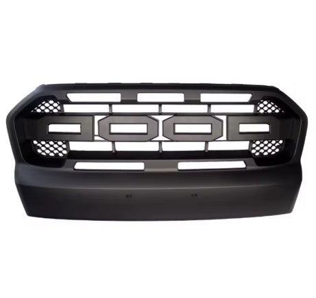 Ford Ranger T7 Raptor Style Front Grille (2015-2018) – Matte Black ABS(Non LED)