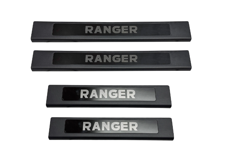 Ford Ranger Heavy-Duty Door Sill Protectors (2012-2026) – Black ABS