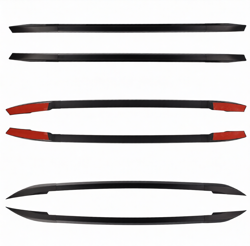 Ford Ranger Next-Gen T9 Decorative Roof Rack Kit (2023-2025) – Stick-On Double Sided Tape BLACK
