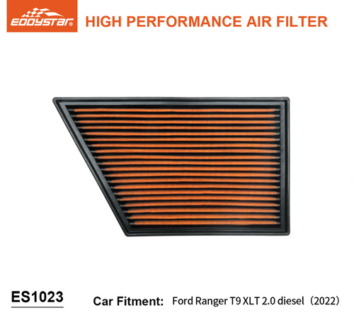 EDDYSTAR High-Performance Washable Engine Air Filter for Next-Gen Ford Ranger & Everest | ES1023