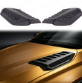 Matte Black Hood Garnish Vents for Toyota Hilux & Travo | "OFF ROAD" Bonnet Covers (Pair)