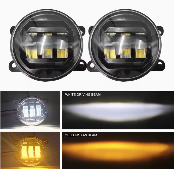 Ford Ranger Next-Gen XL Dual-Color LED Fog Light & Complete Wiring Kit (2022-2026)