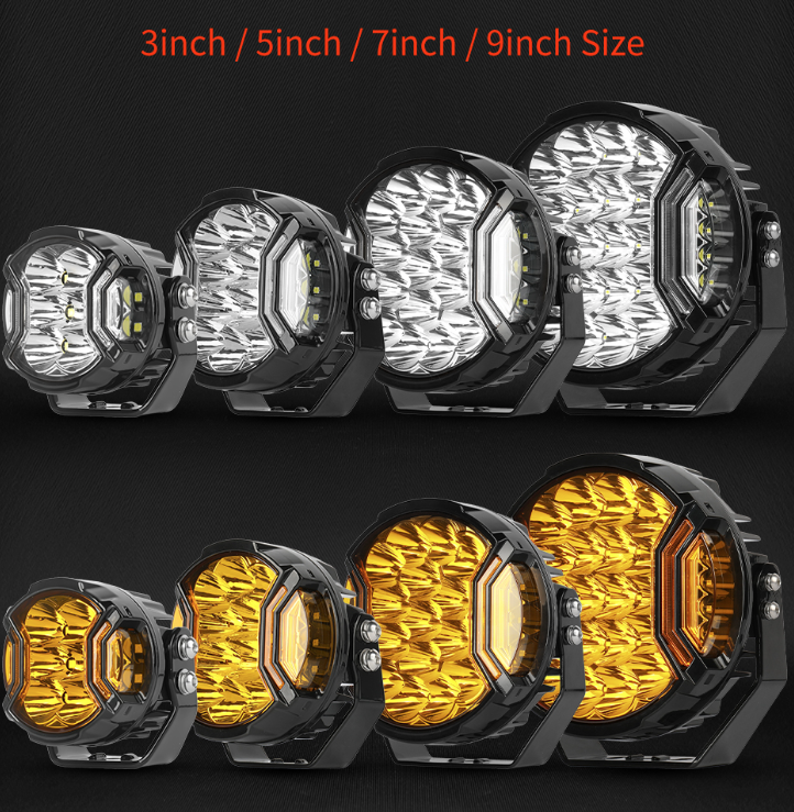 Ultra-Bright Off-Road LED Side Shooter Spotlights | 3" & 5" Combo Beam Pods