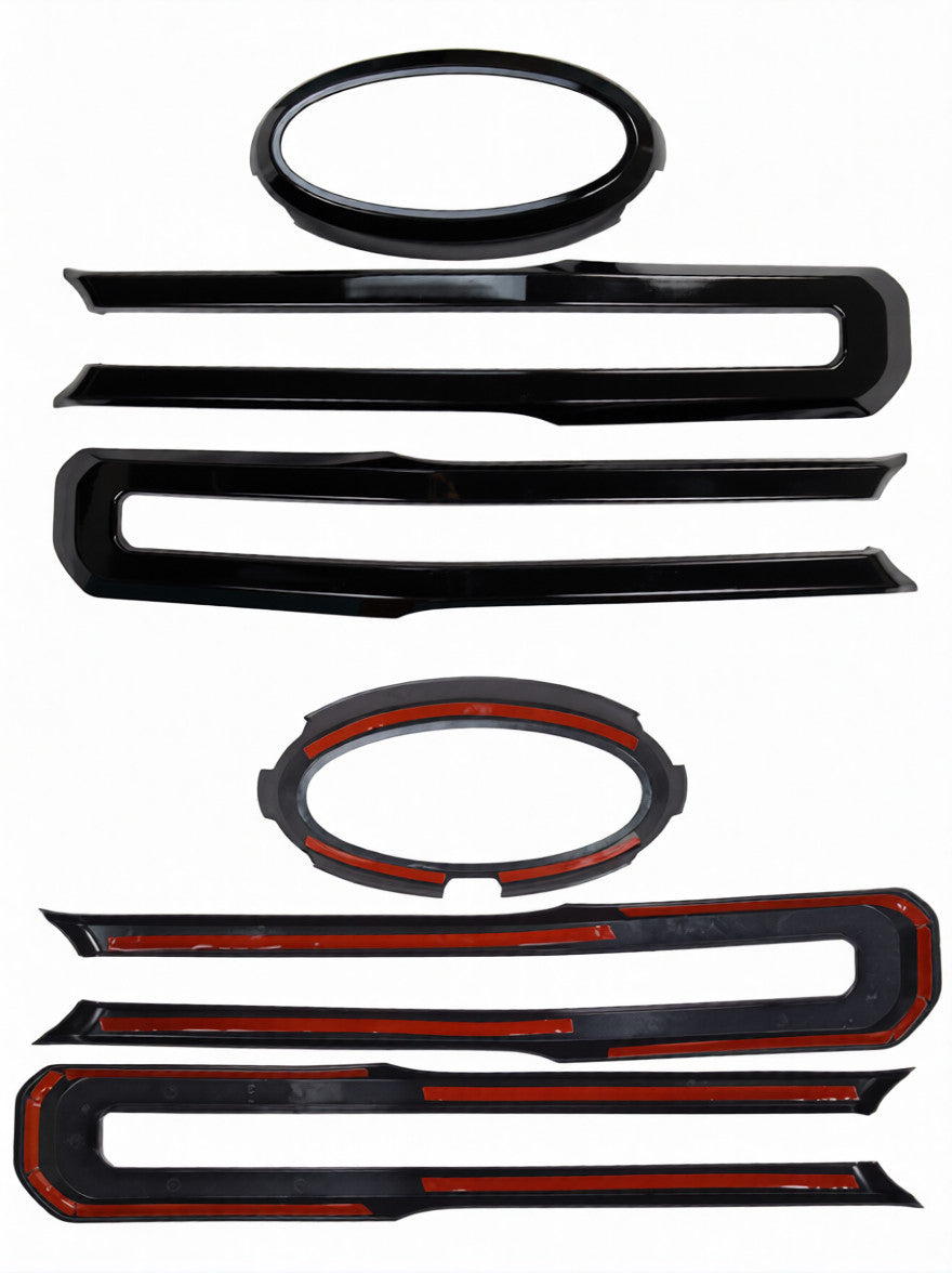Next Gen Ranger Grille Accent Trims (White/Black)