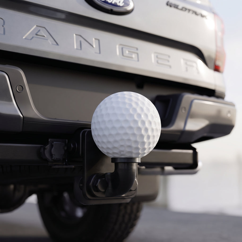 Towbar Ball Cover – Golf Ball 3D Printed PETG | Standard Tow Ball Fit