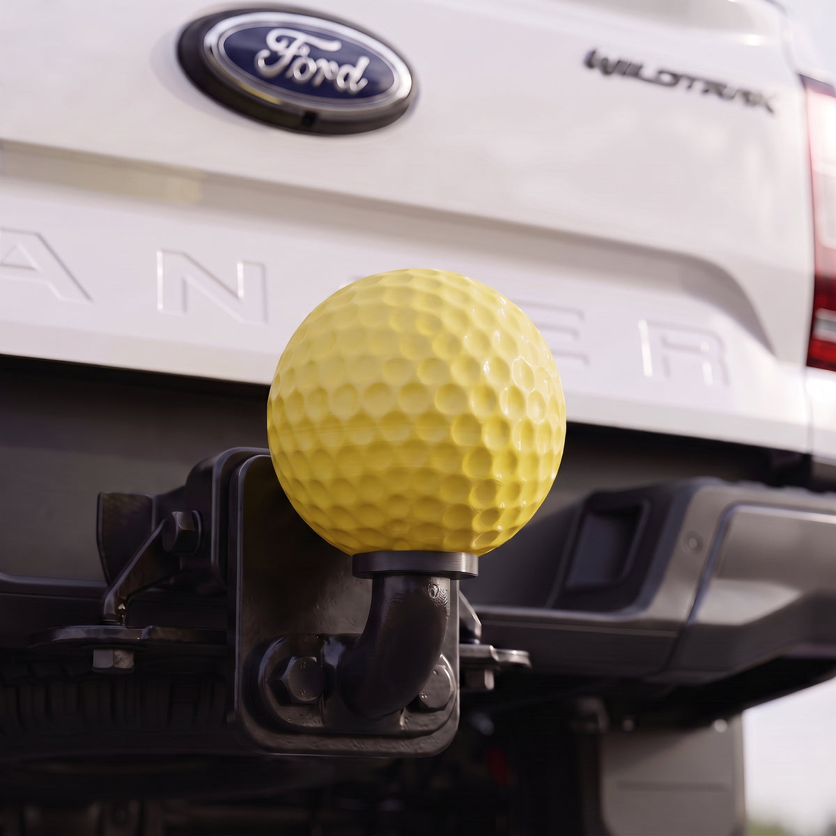 Towbar Ball Cover – Golf Ball 3D Printed PETG | Standard Tow Ball Fit