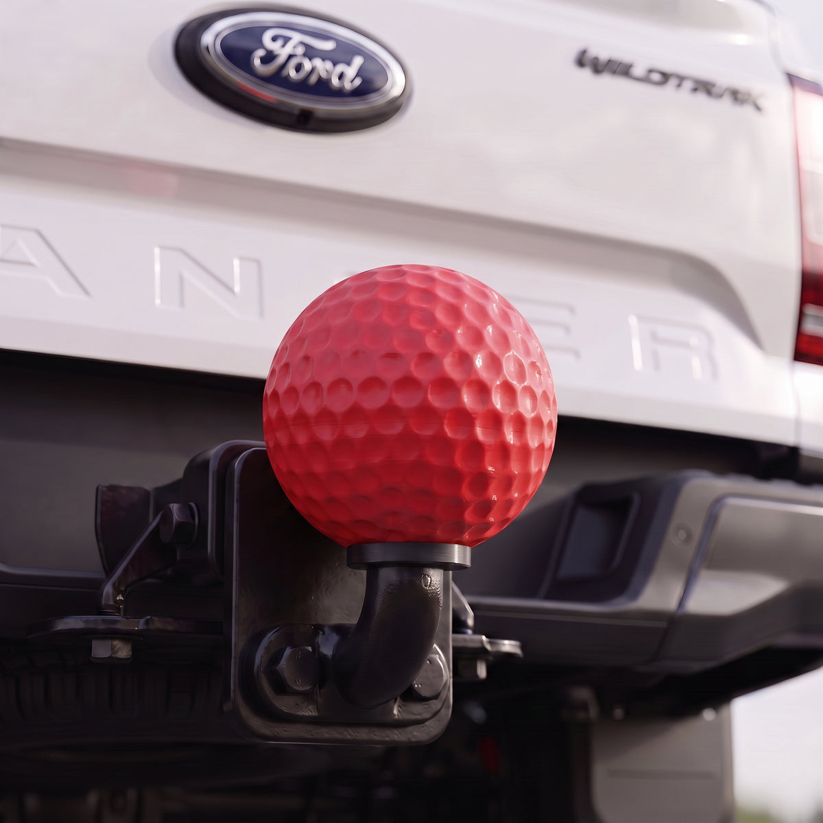 Towbar Ball Cover – Golf Ball 3D Printed PETG | Standard Tow Ball Fit