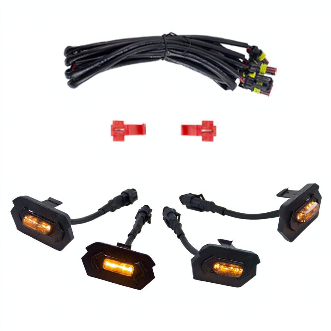 Ford Ranger Next-Gen Wildtrak Style Front Grille with LED Marker Lights (Amber or White)